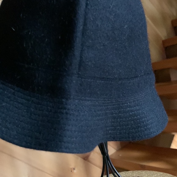 Mr. Carefree black fur felt bucket hat Made in England Large - Picture 6 of 11